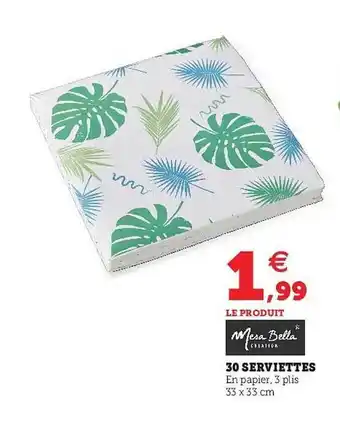 U Express 30 Serviettes offre
