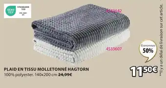 PLAID EN TISSU MOLLETONNÉ HAGTORN