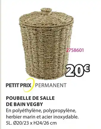 JYSK POUBELLE DE SALLE DE BAIN VEGBY offre