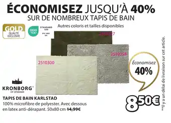 JYSK TAPIS DE BAIN KARLSTAD offre