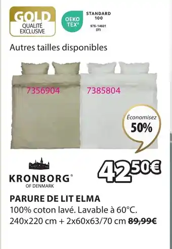 JYSK PARURE DE LIT ELMA offre