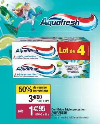 Cora x Carrefour dDentifrice triple protection offre