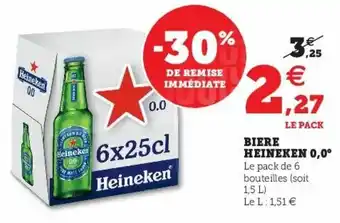 Super U Biere heineken offre
