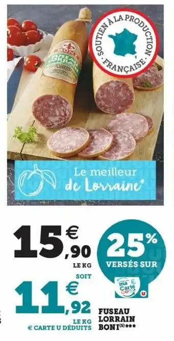 Fuseau lorrain boni