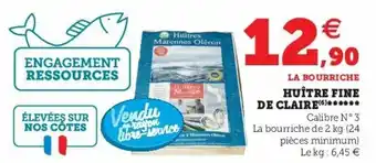 Super U Huître fine de claire offre