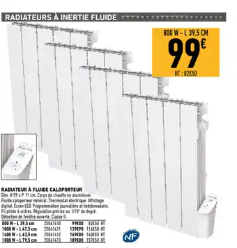 Brico Cash Radiateur à fluide caloporteur offre