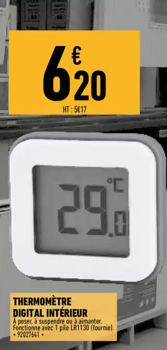 Thermomètre digital interieur