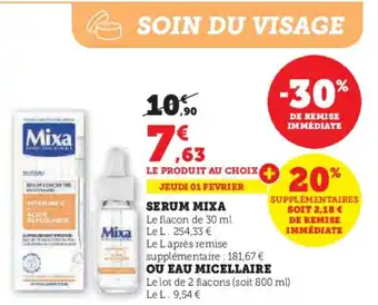 Super U SERUM MIXA offre