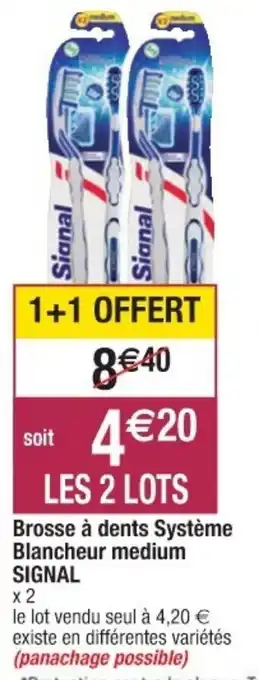 Cora x Carrefour Brosse à dents système offre