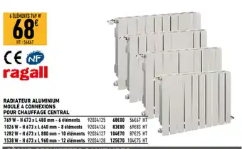 Brico Cash Radiateur aluminium moulé offre
