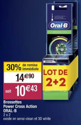 Cora x Carrefour Brossettes power cross action offre