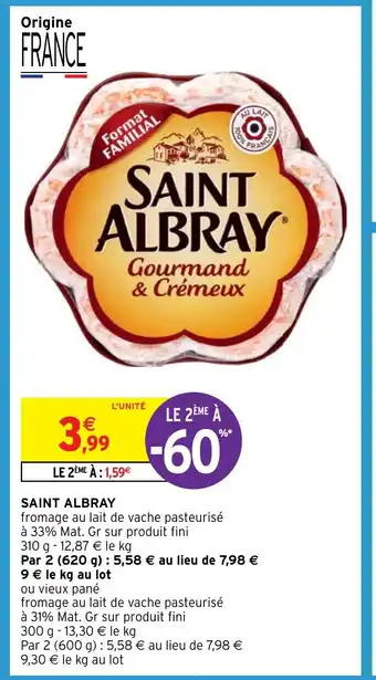 Intermarché SAINT ALBRAY offre