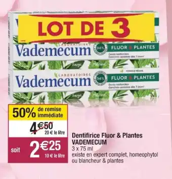 Cora x Carrefour Dentifirice flour & plantes offre