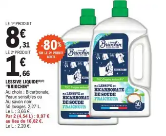 E.Leclerc LESSIVE LIQUIDE BRIOCHIN" offre