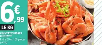 E.Leclerc CREVETTES ROSES CUITES (5) (8) offre