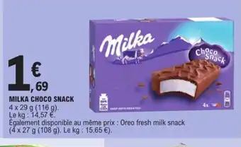 E.Leclerc MILKA CHOCO SNACK offre
