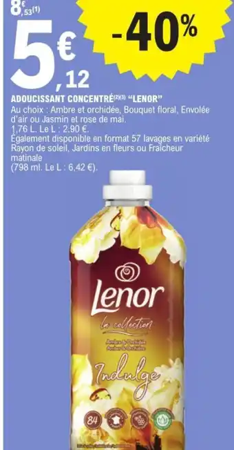 E.Leclerc ADOUCISSANT CONCENTRÉ LENOR offre