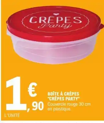 E.Leclerc BOÎTE À CRÊPES "CRÊPES PARTY offre