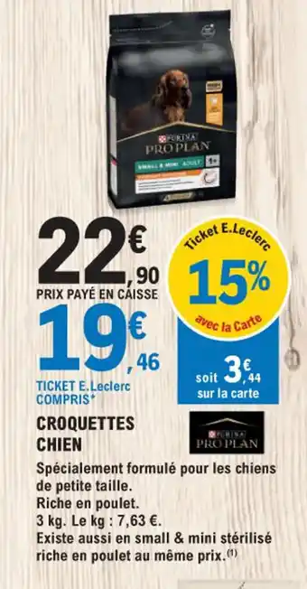 E.Leclerc Jardi CROQUETTES CHIEN offre
