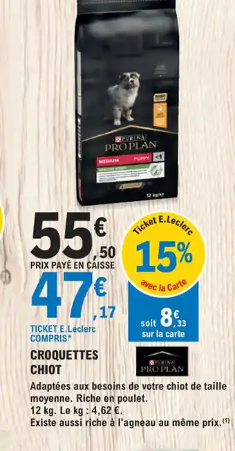 E.Leclerc Jardi CROQUETTES CHIOT offre