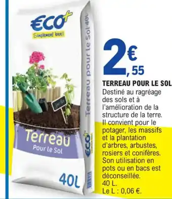 E.Leclerc TERREAU POUR LE SOL offre