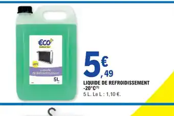 E.Leclerc LIQUIDE DE REFROIDISSEMENT -20°C offre
