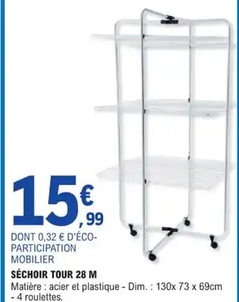 E.Leclerc SÉCHOIR TOUR 28 M offre