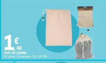 E.Leclerc FILET DE LAVAGE offre