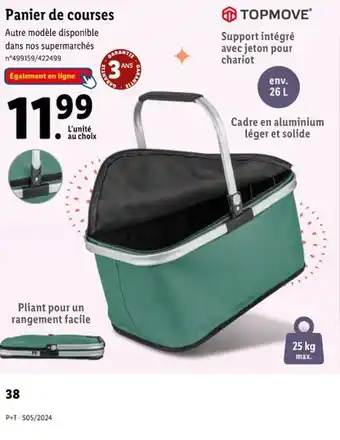 Lidl Panier de courses offre