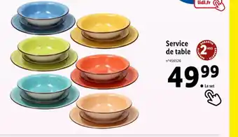 Lidl Service de table offre