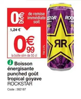 Promocash ✪ Boisson énergisante de remise immédiate STAR ROCK soit RINK ED offre