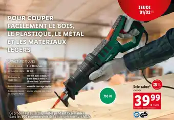 Lidl Scie sabre* offre