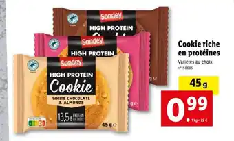 Lidl Cookie riche en protéines offre