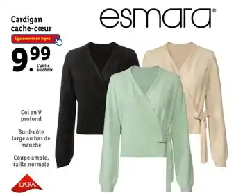 Lidl Cardigan cache-cœur offre