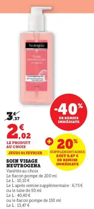 U Express SOIN VISAGE NEUTROGENA offre
