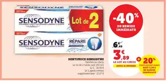 U Express DENTIFRICE SENSODYNE offre