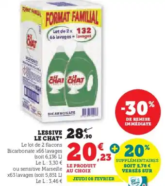 U Express LESSIVE LE CHAT offre