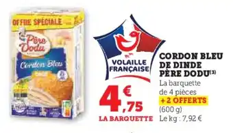 U Express CORDON BLEU DE DINDE PÈRE DODU(3) offre