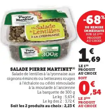 U Express SALADE PIERRE MARTINET offre