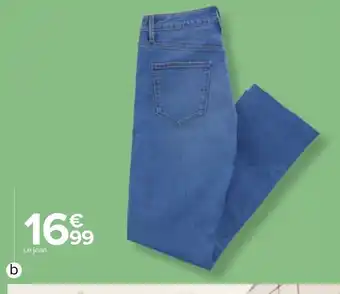 Carrefour Jean Droit femme offre