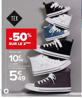 Carrefour Basket enfant ou adulte offre