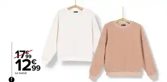 Carrefour Sweat femme offre