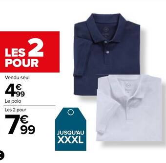 Polo homme tex online carrefour