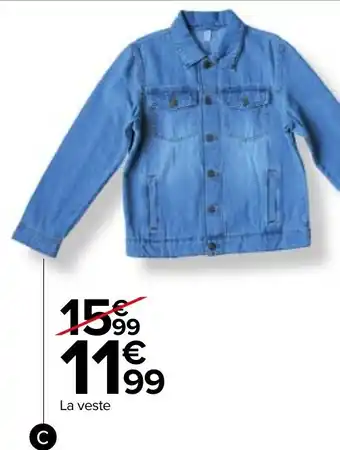 Carrefour Veste en Jean offre