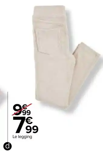 Carrefour Legging fille offre