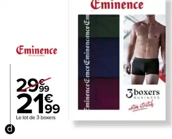 Carrefour Boxers homme "Business" offre