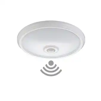 Bricomarché Plafonnier avec Détecteur de Mouvement pour Deux Ampoules E27 offre