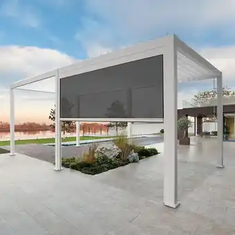Bricomarché Store latéral pour Pergola Bioclimatique Ombréa - 3 m - blanc offre