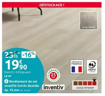 Mr Bricolage Revêtement de sol stratifié Solclic Bastide inventiv offre