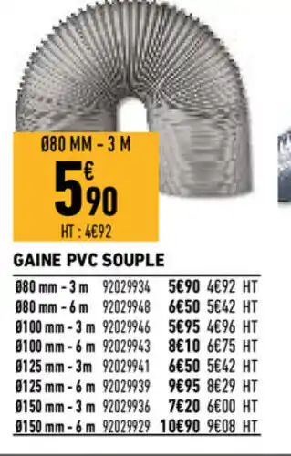 Brico Cash Gaine PVC souple offre
